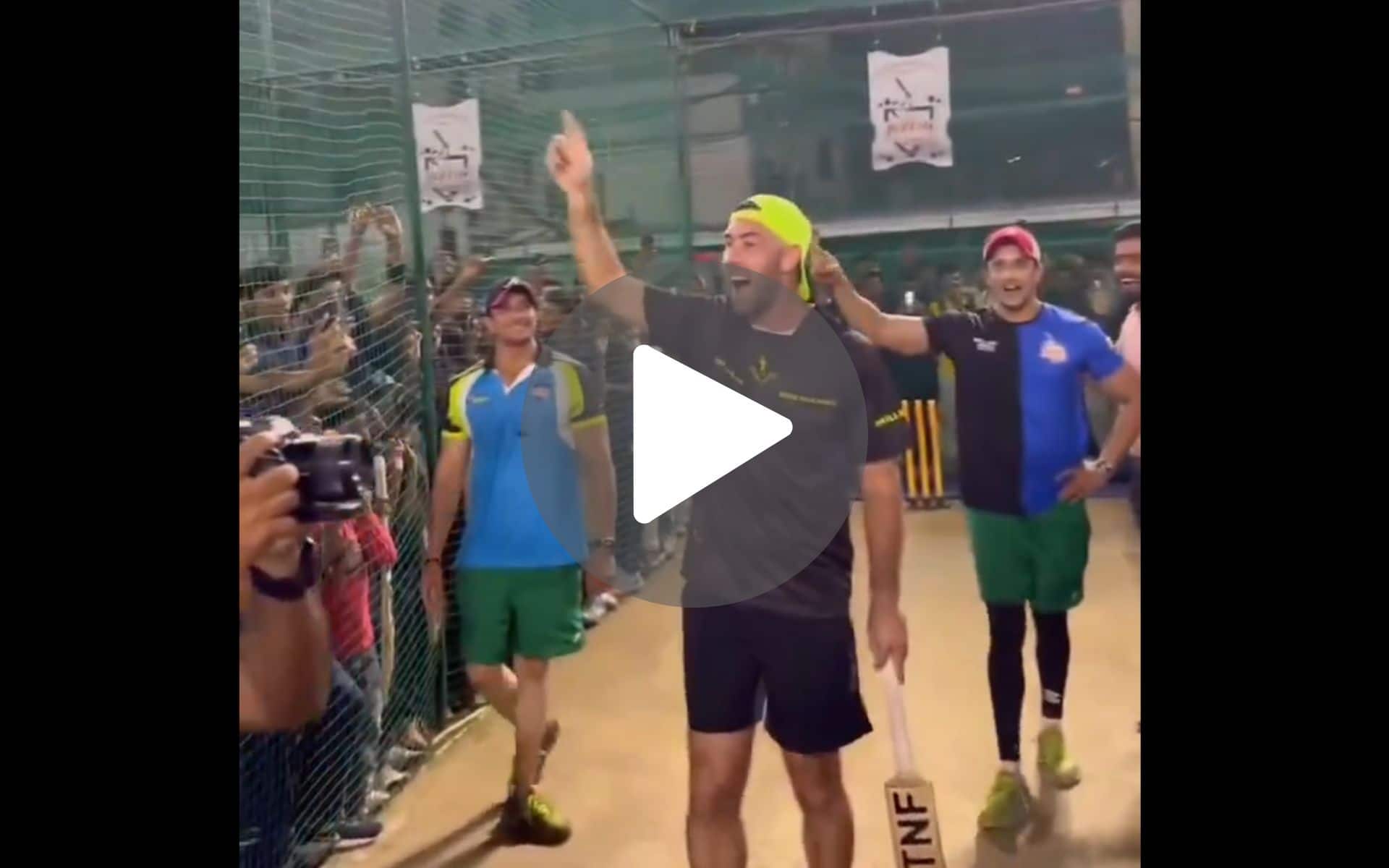 [Watch] Maxwell Goes Crazy With 'RCB RCB' Chants In A Special Event Ahead Of CSK Clash